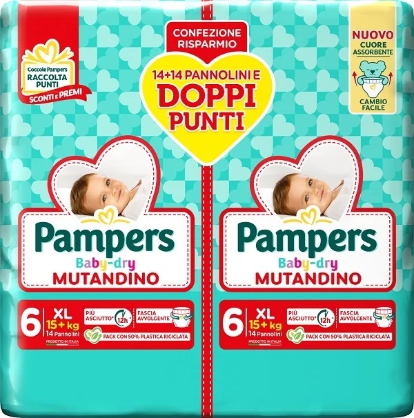 PAMPERS Baby Dry Duo D XL mähkmed 28 tk