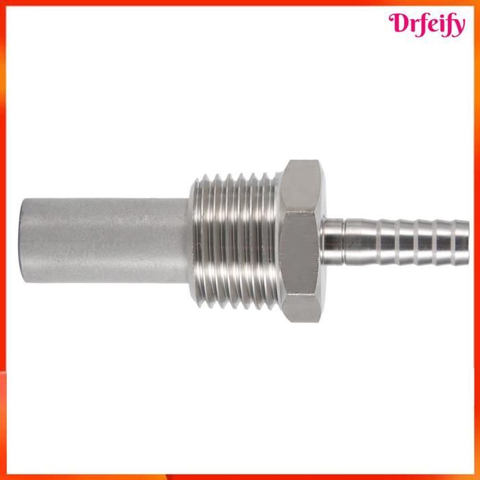 Akozon Oxygen Stone 1/2 MPT Oxygen Stone 1/4'' Barb Inline Carbonation Aeration Homebrew Stone (0.5 art set 0.5 2.0 microns)