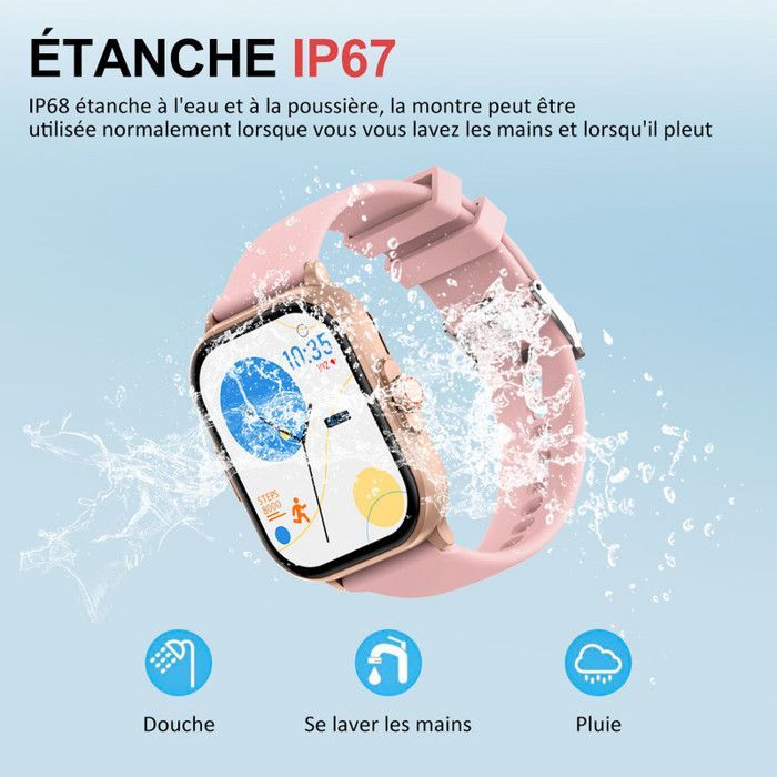 Reloj inteligente para mujer con llamadas Bluetooth - Reloj inteligente de fitness con ECG de 2,01