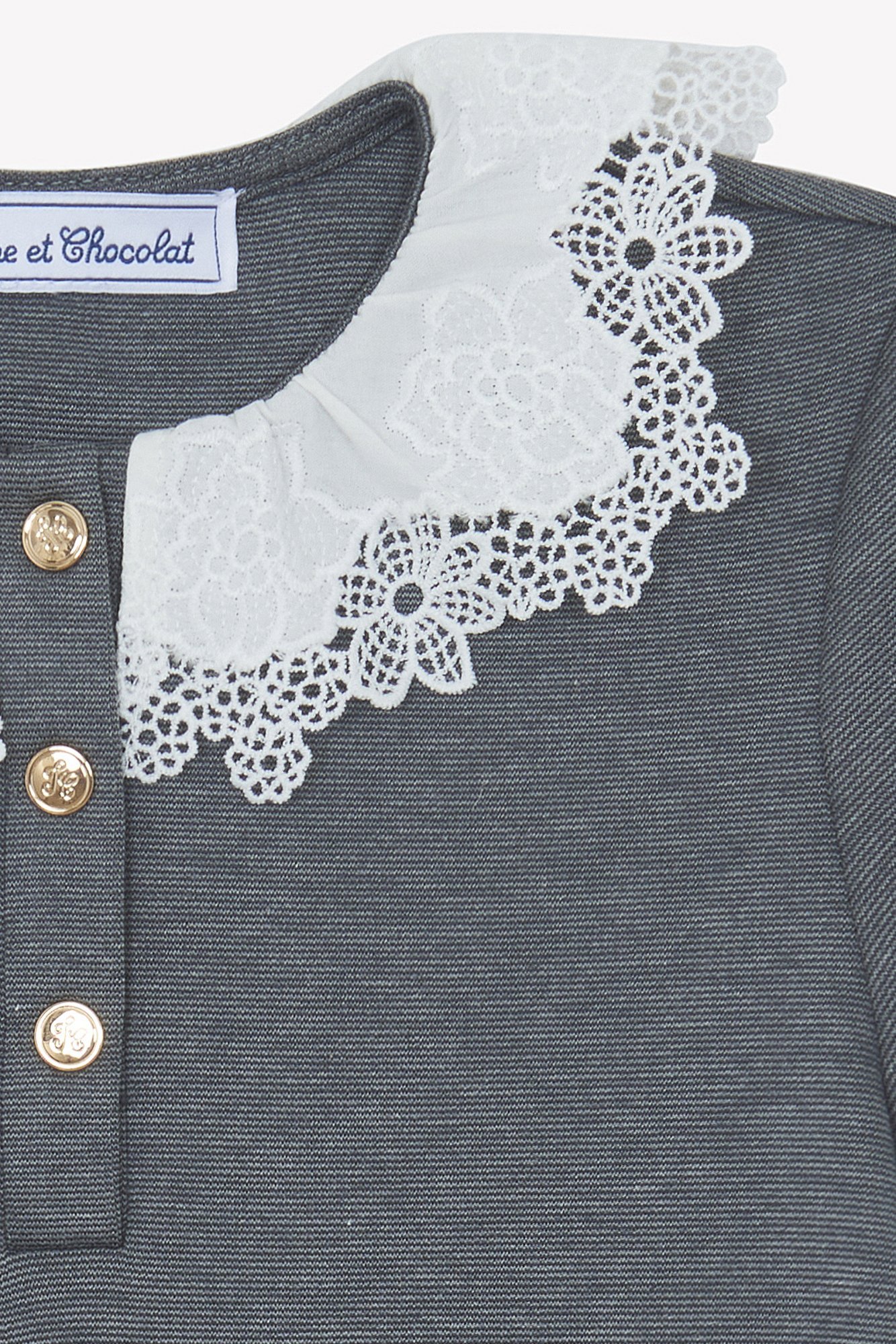 Tartine et Chocolat ROBEX - Pulloverkleid - Dunkelgrau