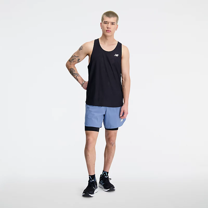 Q Speed Jacquard-T-Shirt für Herren – SCHWARZ