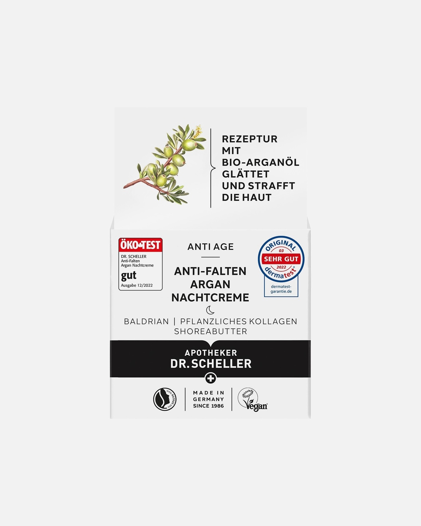 Dr. Scheller naktinis kremas nuo raukšlių su argano aliejumi, 50 ml