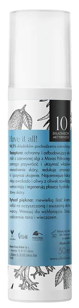 Alkmie Moisture Symphony Długotwale nawilżający krem do twarzy