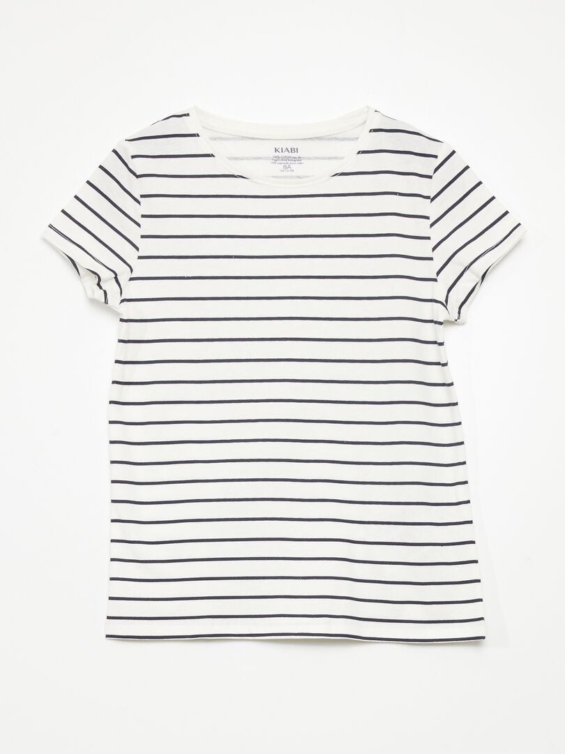 Set van 3 bedrukte T-shirts - PAARS