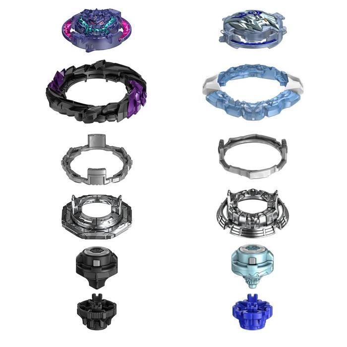 2 trompos Beyblade Burst Quad Drive: Stone Baldero B7 VS Roar Balkesh B7