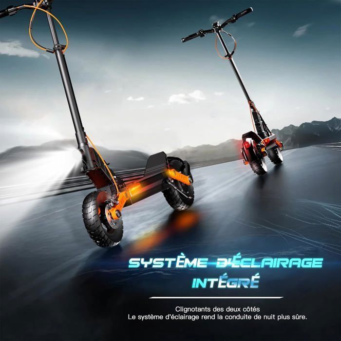 JOYOR S5-Z - Trottinette électrique Pliable - Moteur 600W - Batterie 48V 13Ah - Autonomie 45km - 10'' Pneus - Max 45KM/H - Noir