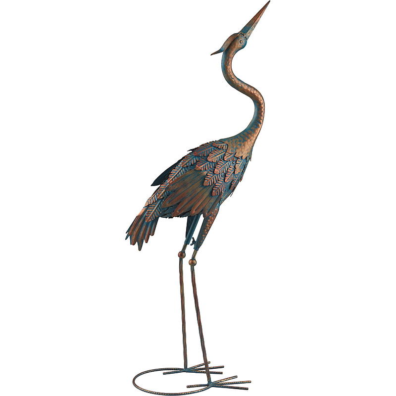 Hemfigur Kran h 98x37,5x19,5 cm, järn