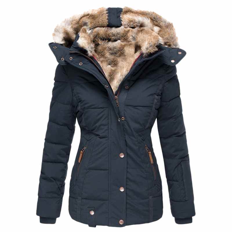 Women's Winter Jacket Womens Winter Lapel Button Long Trench Coat Jacket Ladies Overcoat Outwear куртка оверсайз женская