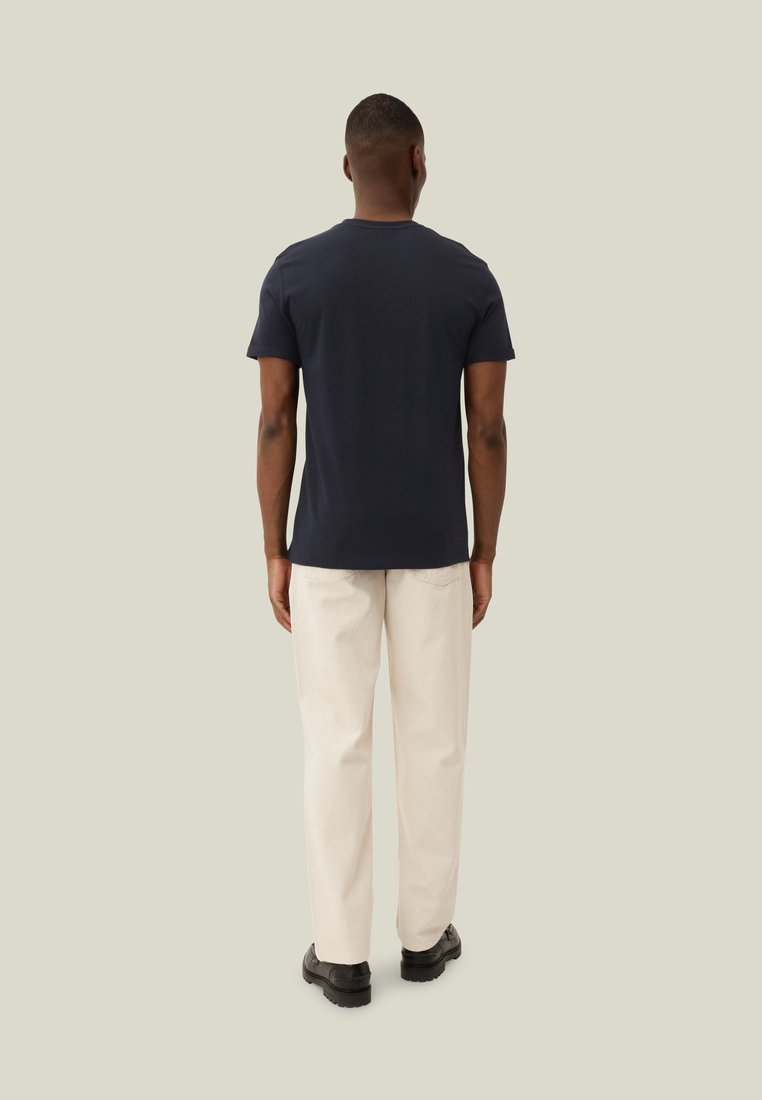Les Deux NØRREGAARD - Basis T-shirt - donkerblauw