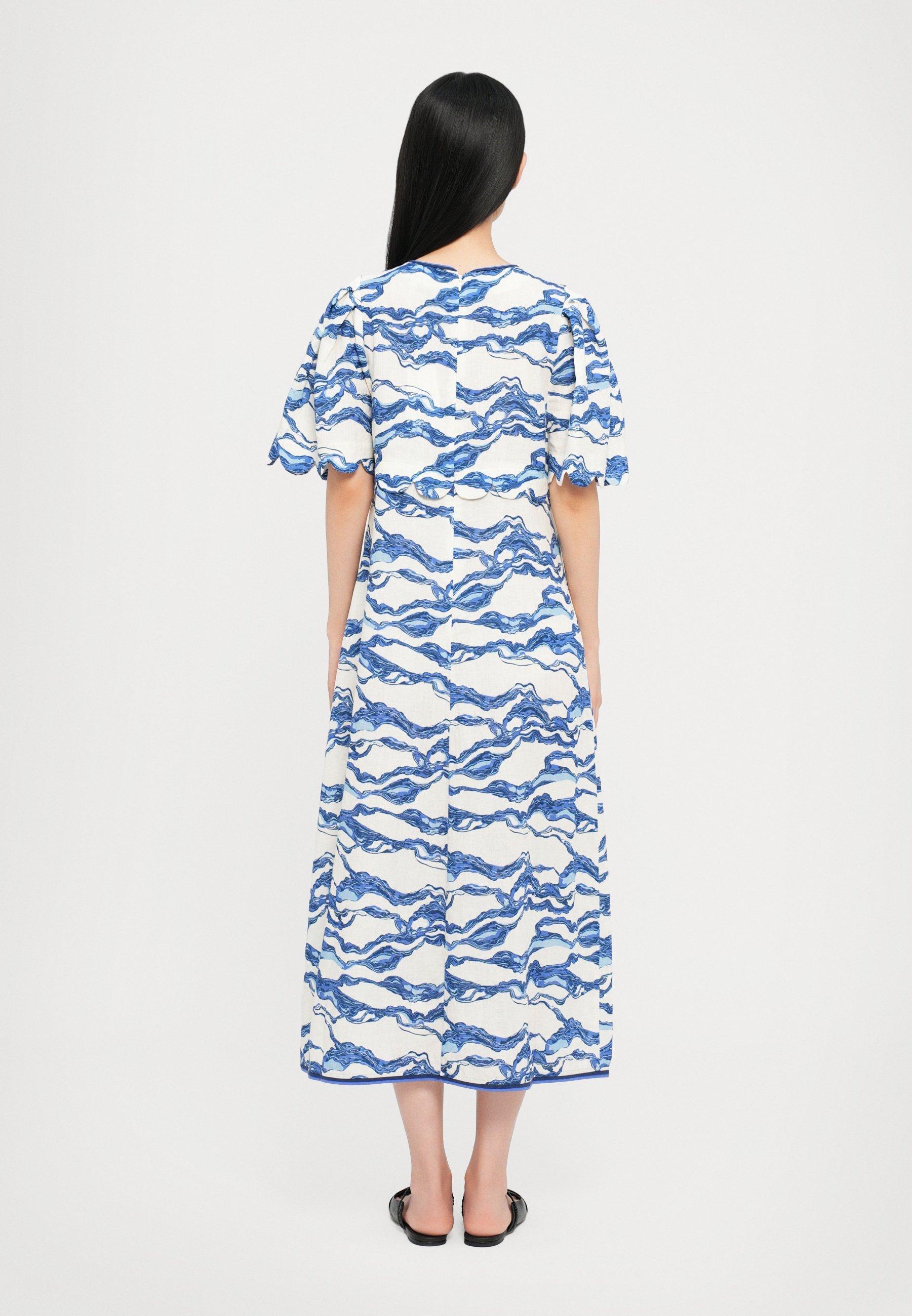 Hofmann Copenhagen NERINA - Vestido de dia - estampa azul-marinho
