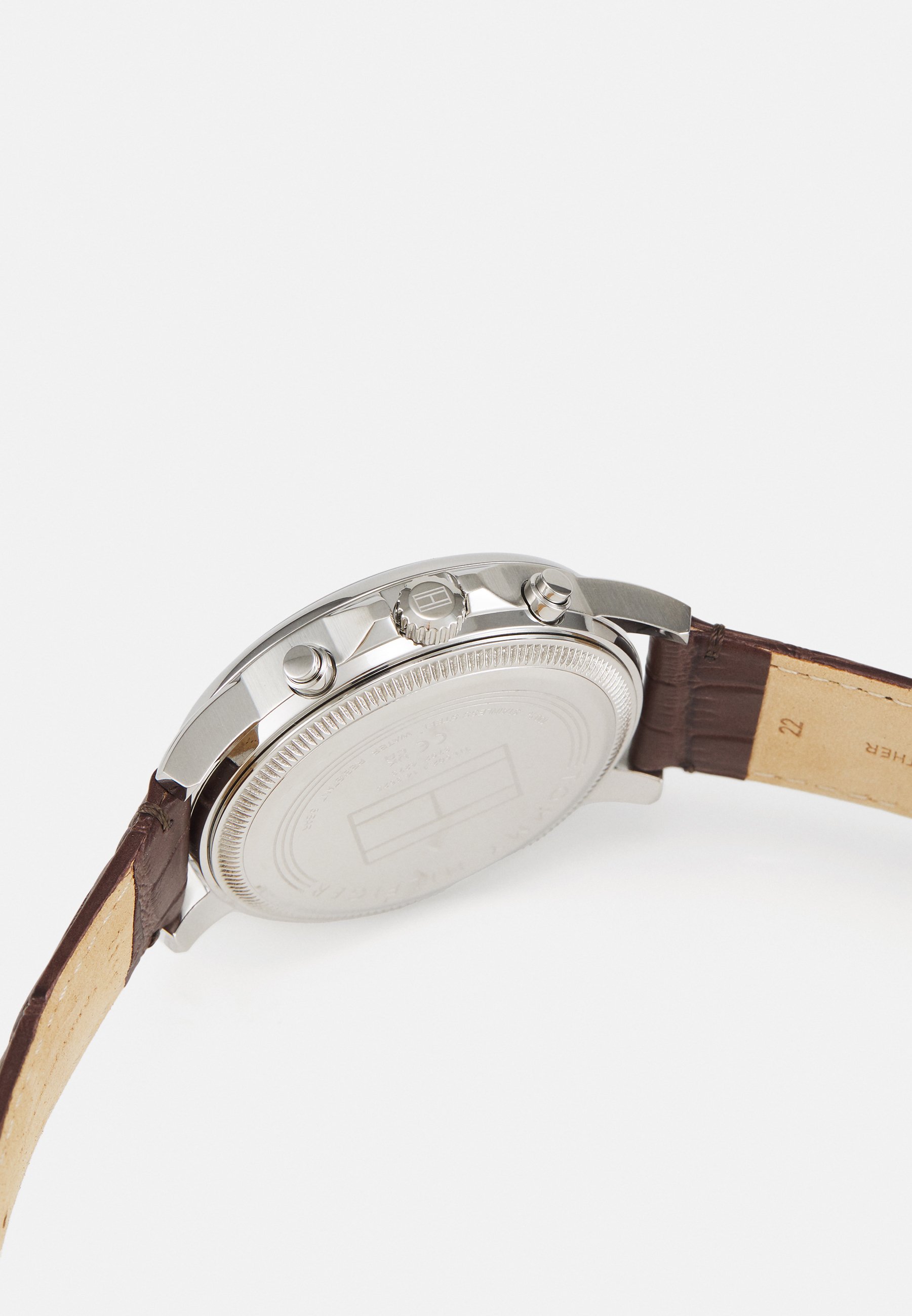 Tommy Hilfiger STEWART - Chronograafhorloge - donkerbruin/blauw