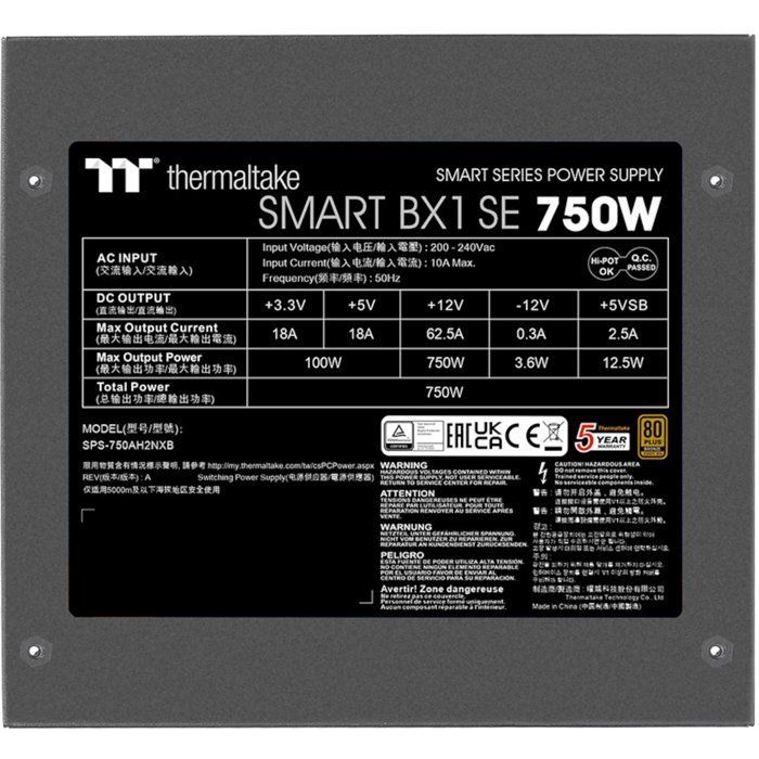 THERMALTAKE SMART BX1 SE – Nicht-modulares PC-Netzteil – 750 W – 80 Plus Bronze
