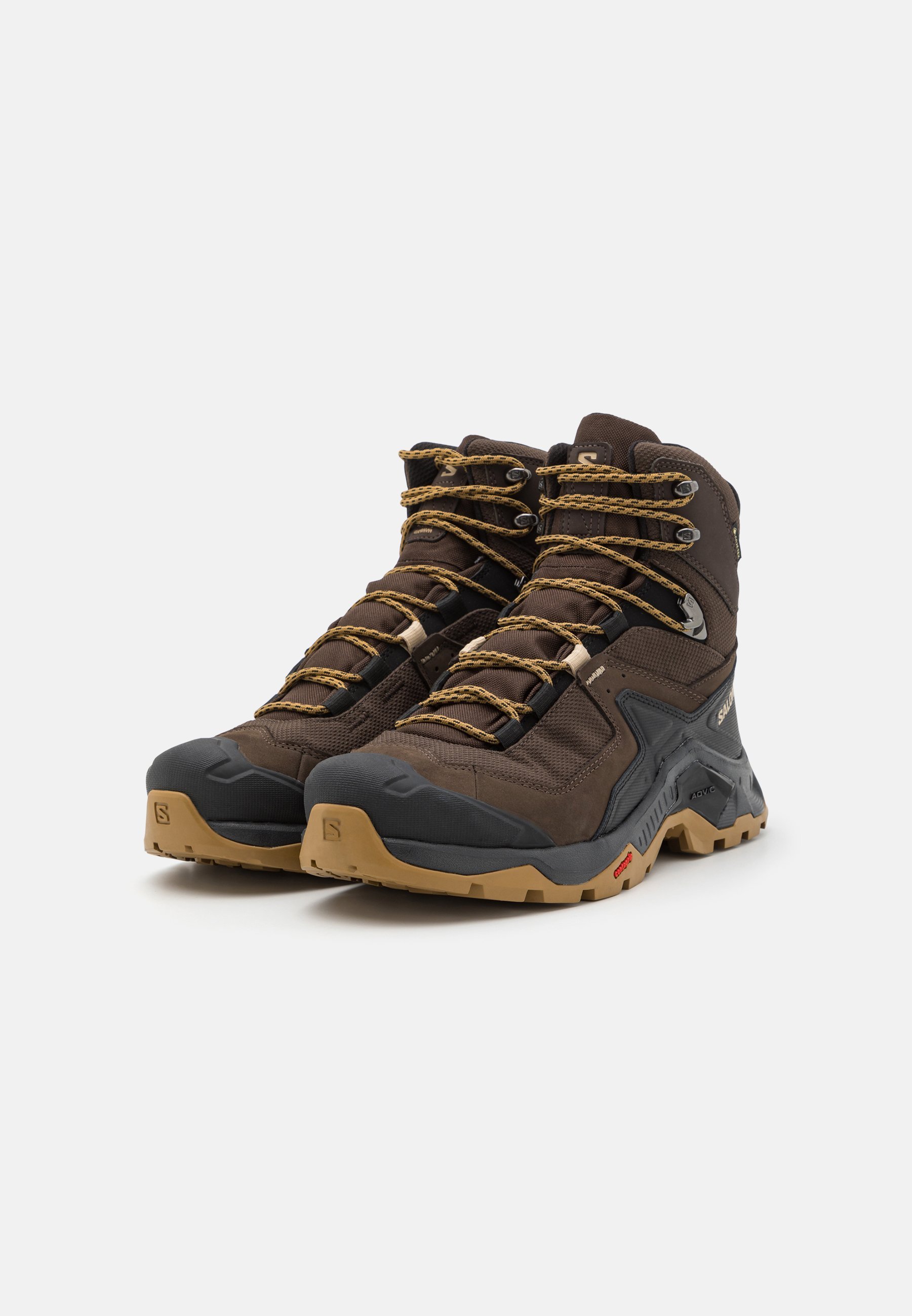 Salomon QUEST ELEMENT GORE TEX - Wandelschoenen - delicioso/zwart/mat goud