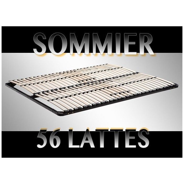 Base de cama de láminas de 180x200 cm, duradera y con firmeza ajustable.