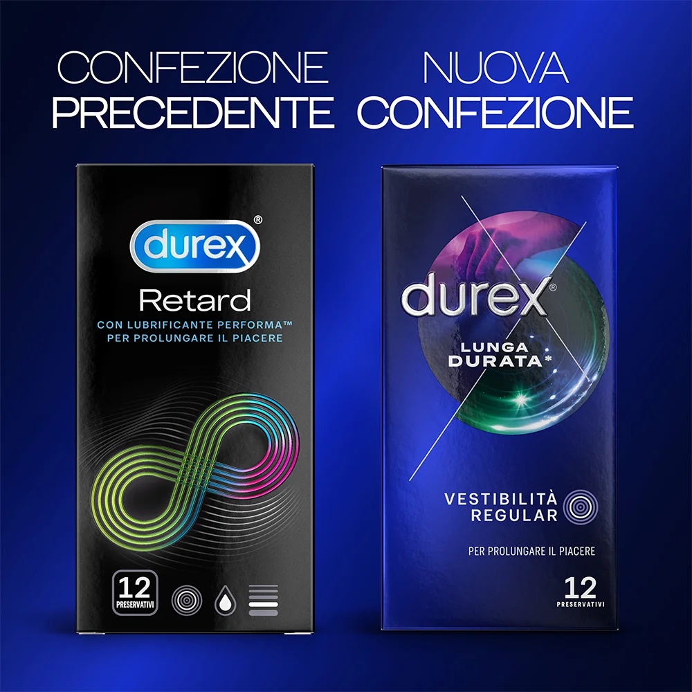 Durex Performa Delay Kondome, 12 Stück für verlängertes Vergnügen