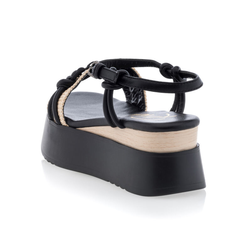 Schwarze Damensandalen / Zehenfreie Schuhe