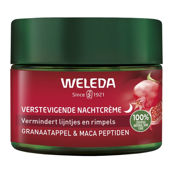 Cremă de noapte Weleda cu peptide de rodie și maca pentru fermitate<br>40 ml, ten matur