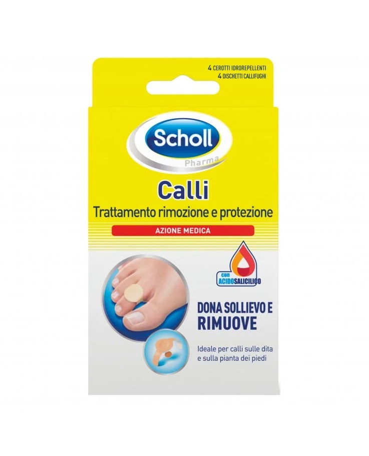 Patchs anti-callosités SCHOLL Élimination et protection des callosités Scholl 4 patchs anti-callosités