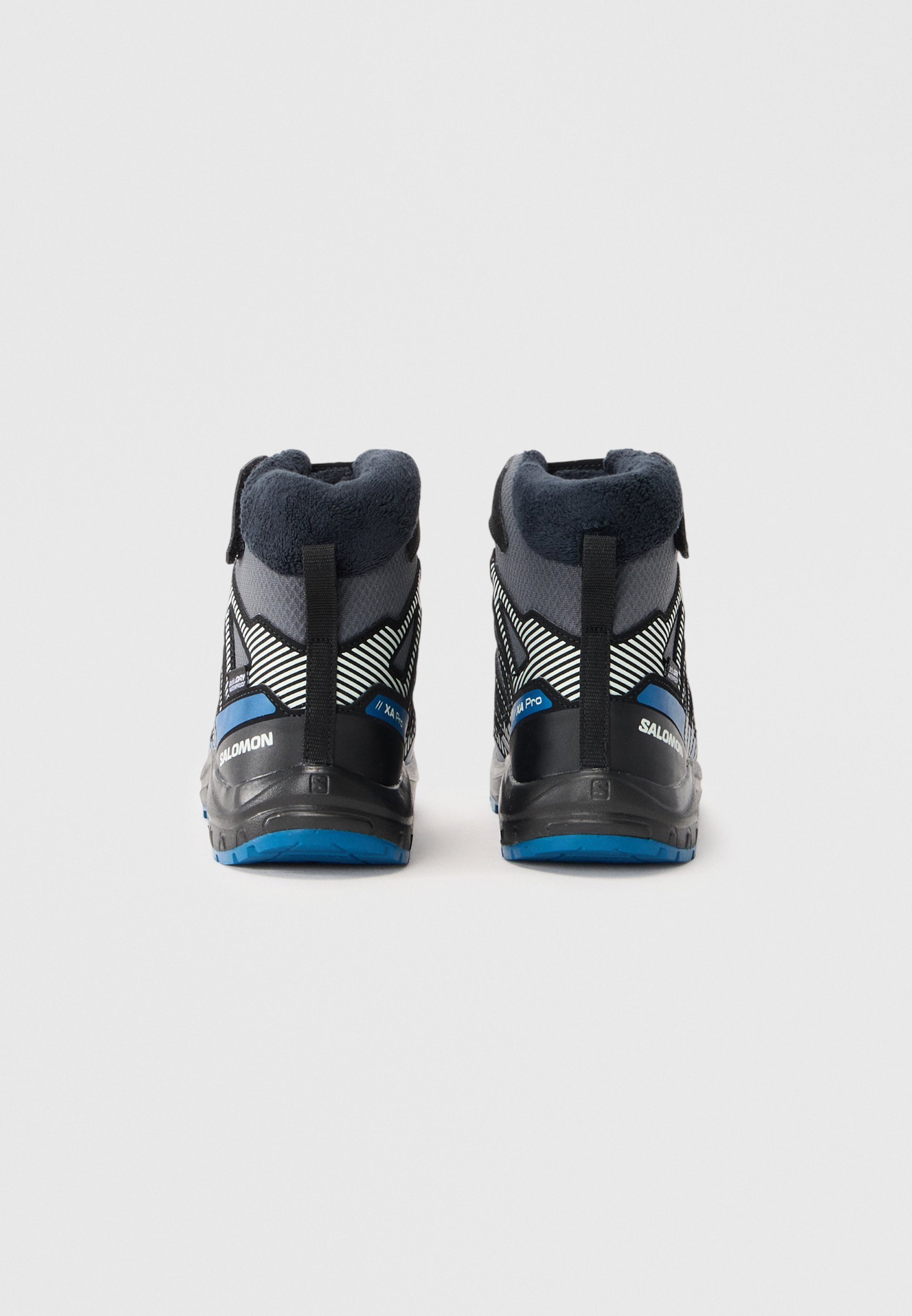 Salomon XA PRO V8 UNISEX - Zimné topánky - turbulencia/čierna/tmavomodrá