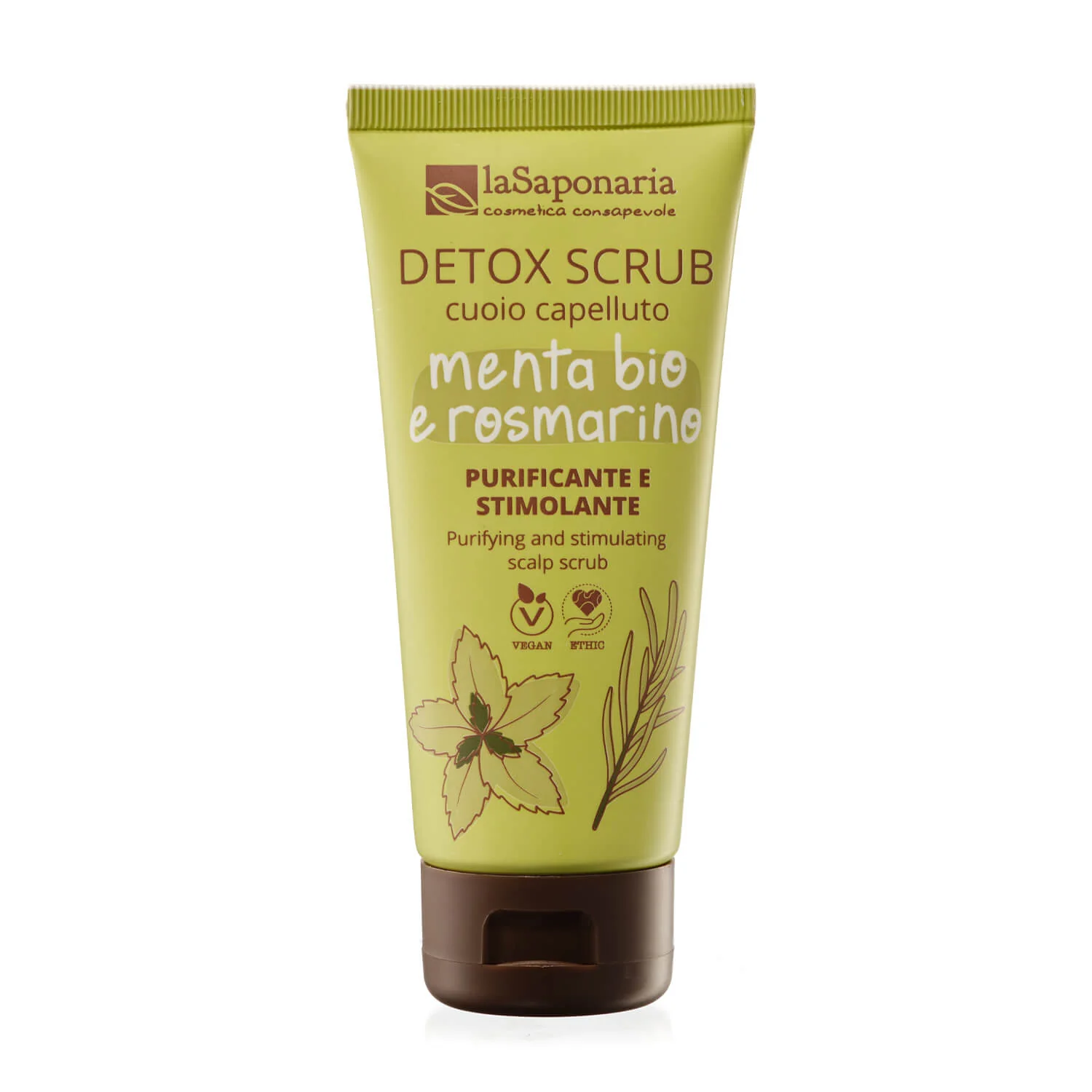 Capelli e Cute Scrub cuoio capelluto detox - Menta Bio e Rosmarino - Scrub Capelli, Trattamento Cuoio Capelluto