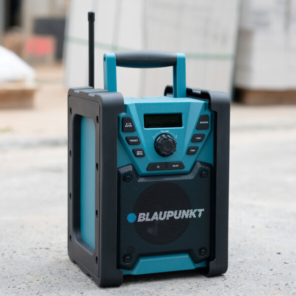 DAB+ byggeplassradio med batteri BSR 200