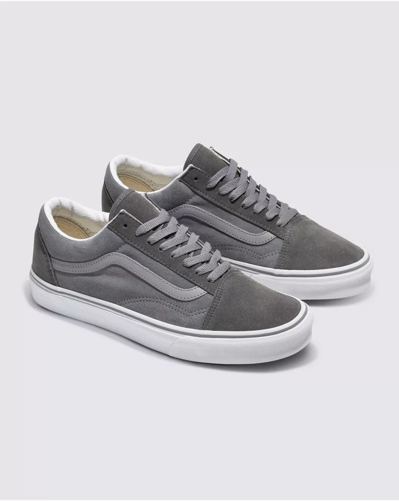 Customs Elevated Gray Suede Old Skool Shoe