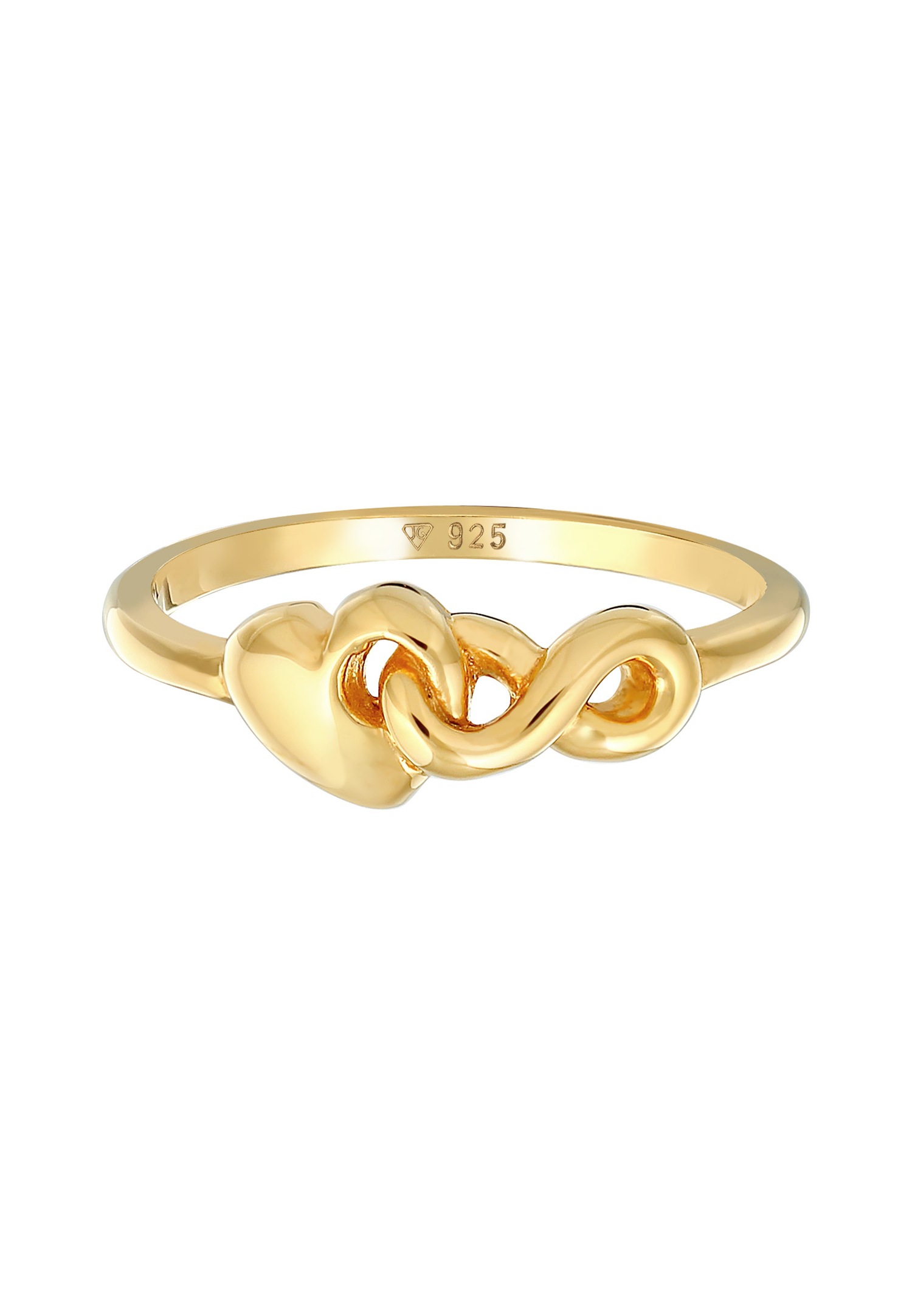 Elli Femmes Cœur Infinité fusionné en argent sterling 925