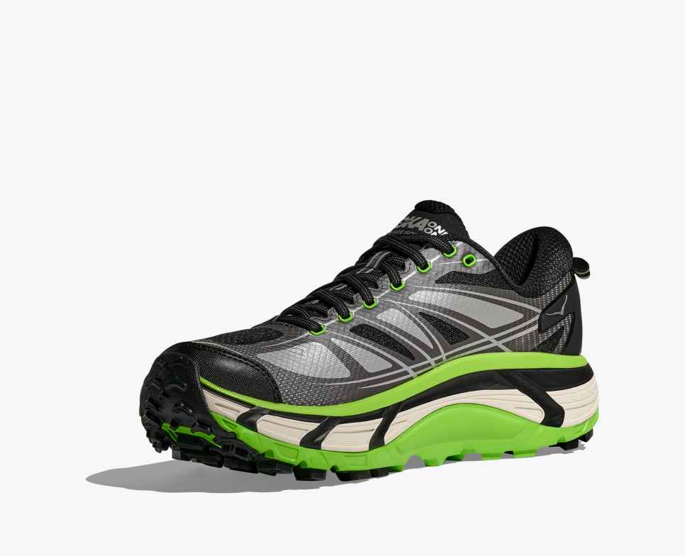 HOKA Mafate Speed 2 Zwart / Elektrisch Groen