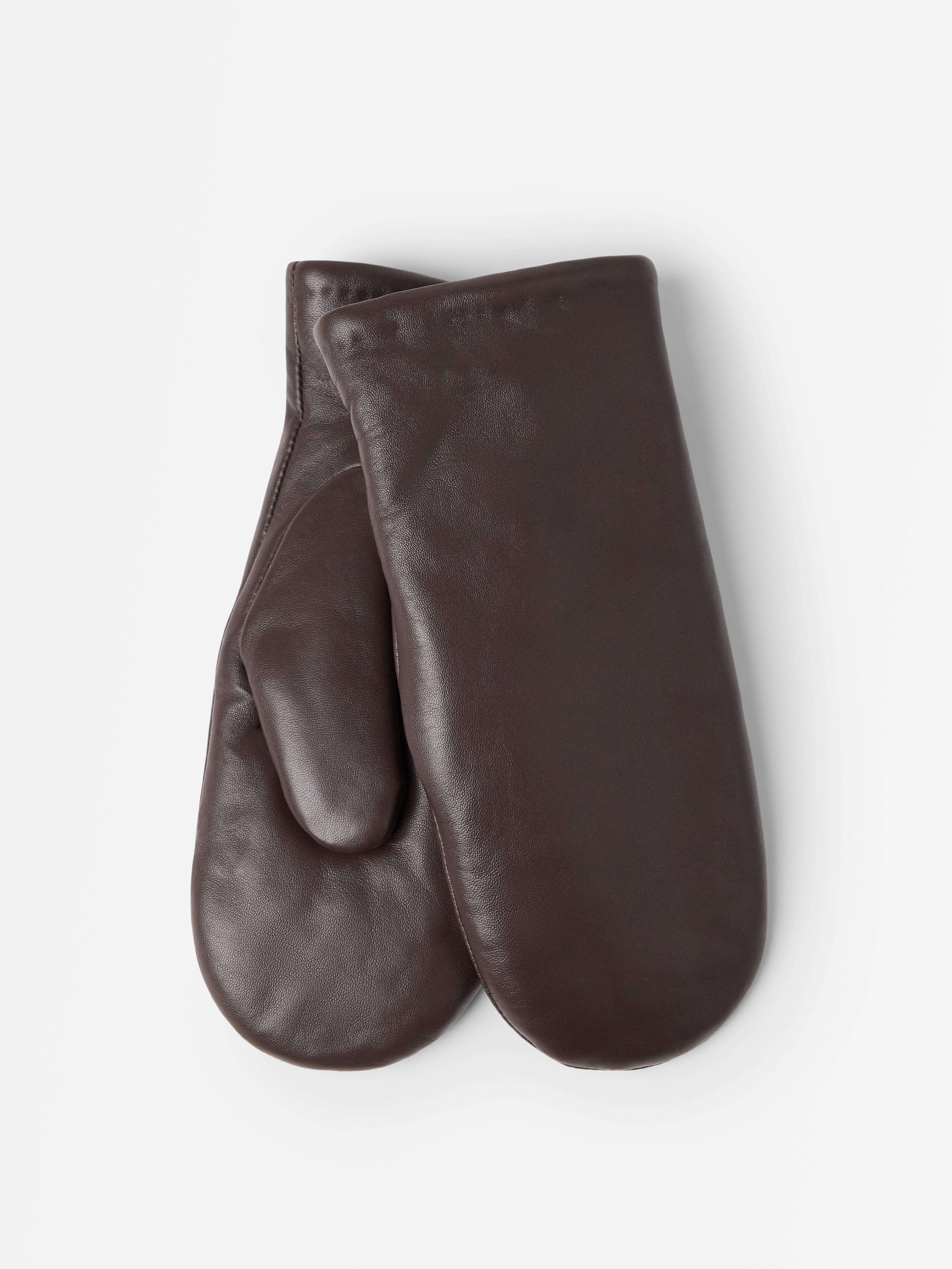 Tumvantar i skinn Brown