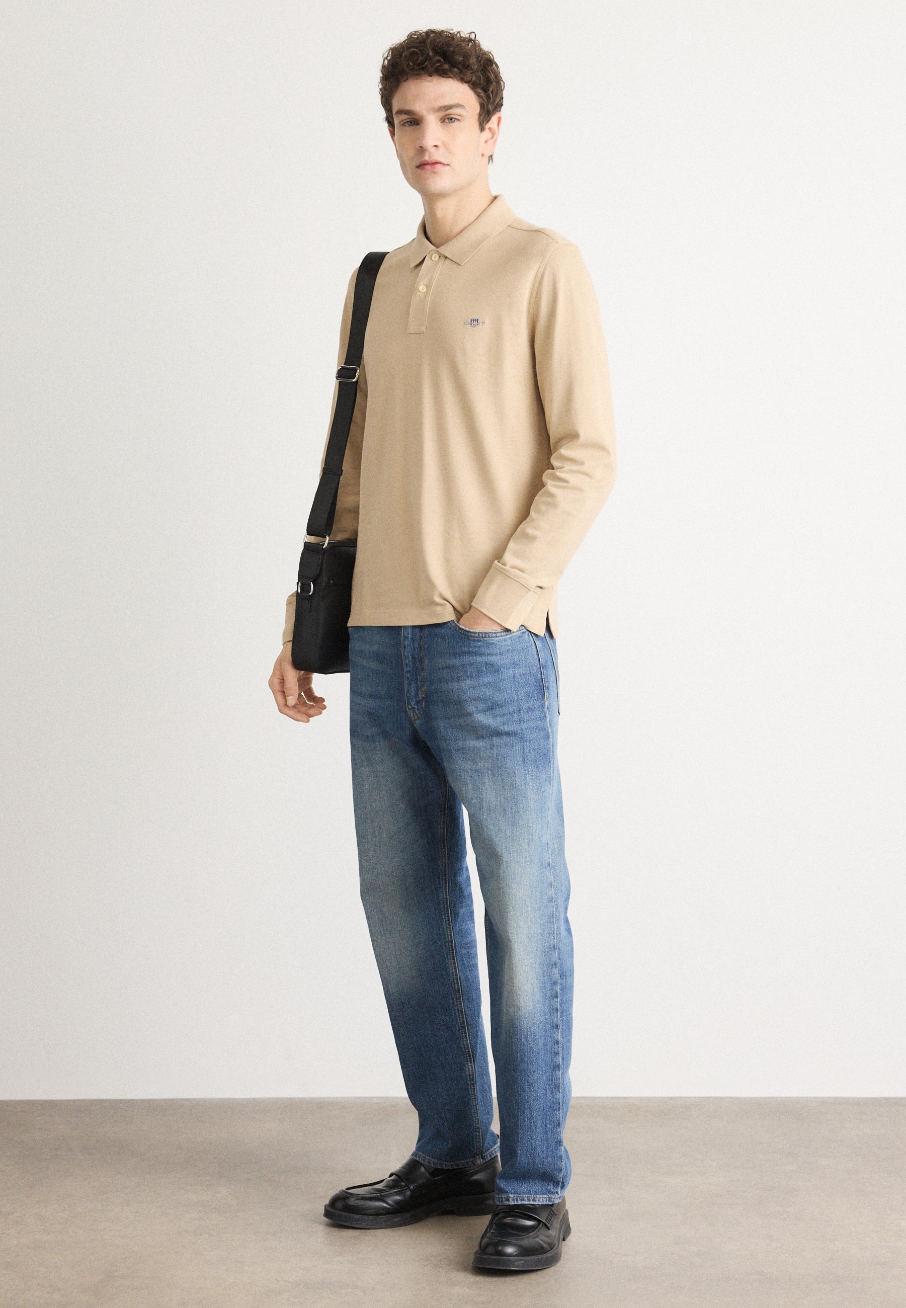 GANT SHIELD RUGGER - Camisa polo - areia seca