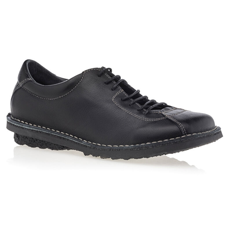 Zapatos de mujer negros con cordones / Zapatos Derby