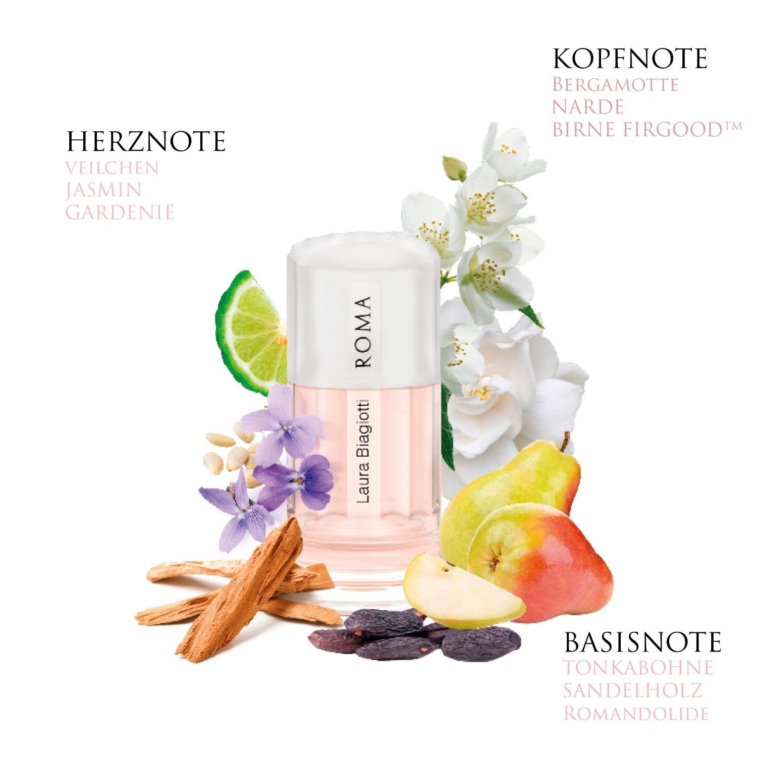 Laura Biagiotti Eau de Toilette Roma White Flowers - 25 ml