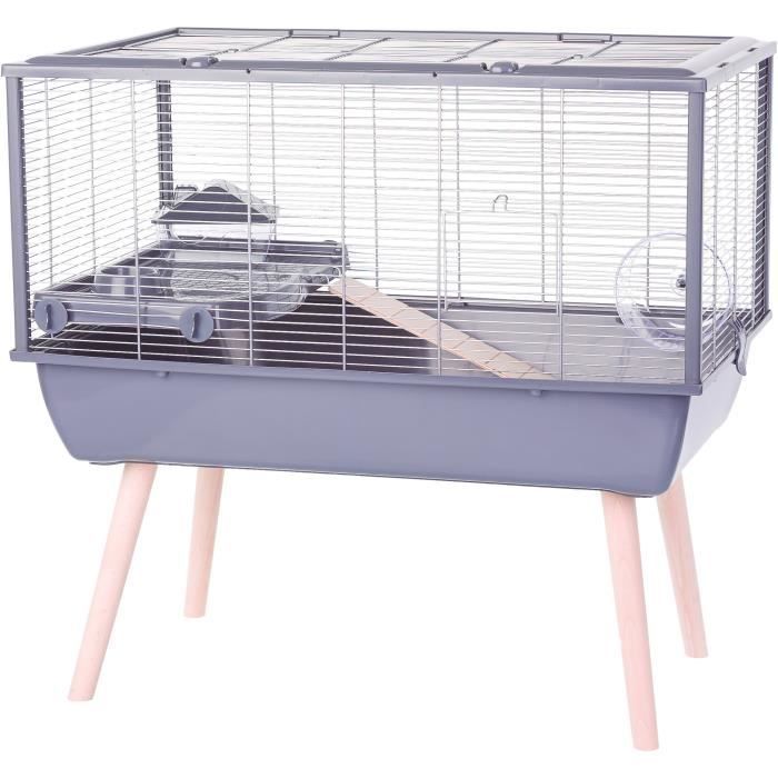 ZOLUX Neolife Erhöhter Nagerkäfig – Für Hamster – 78 x 48 x 75 cm – Grau
