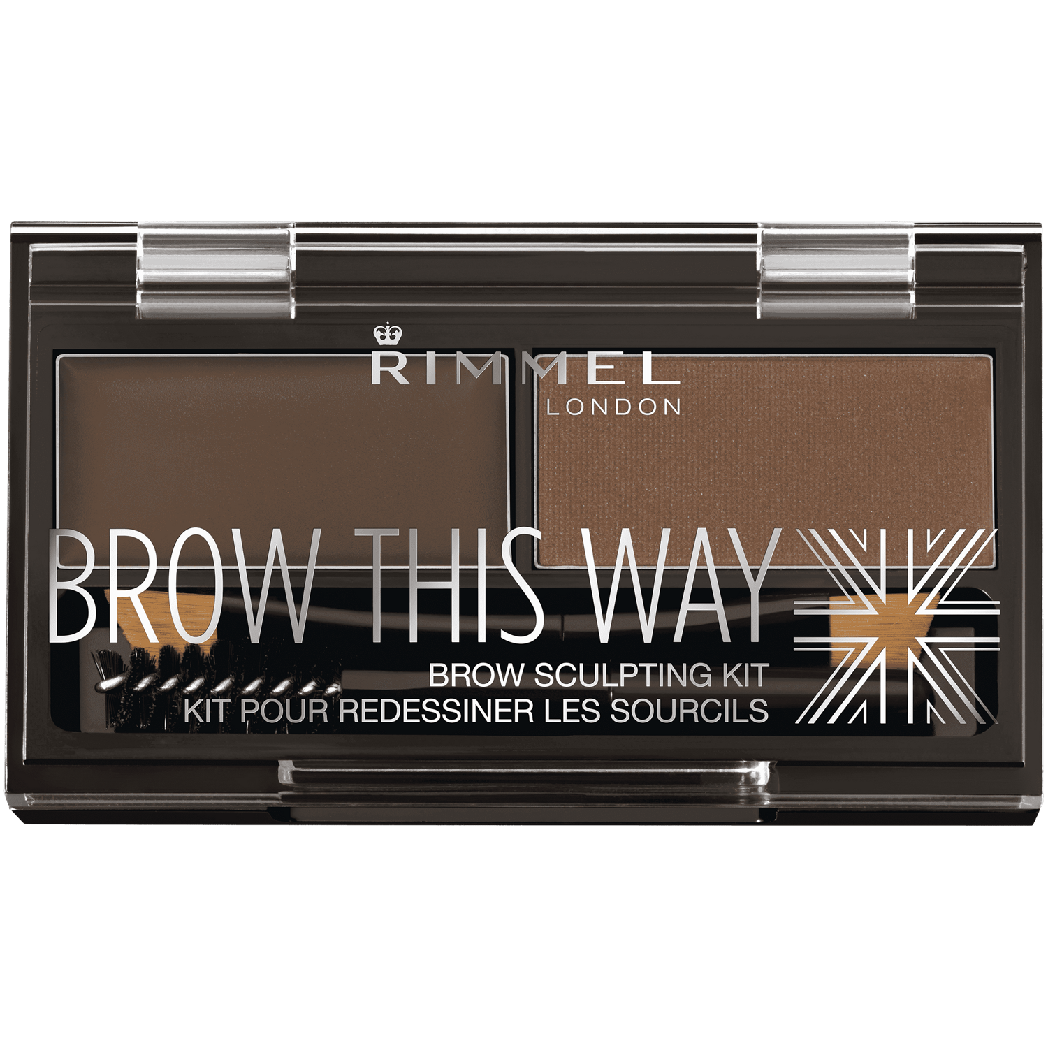 Palette per sopracciglia Rimmel Dark Brown 003 2,4 g Brow This Way