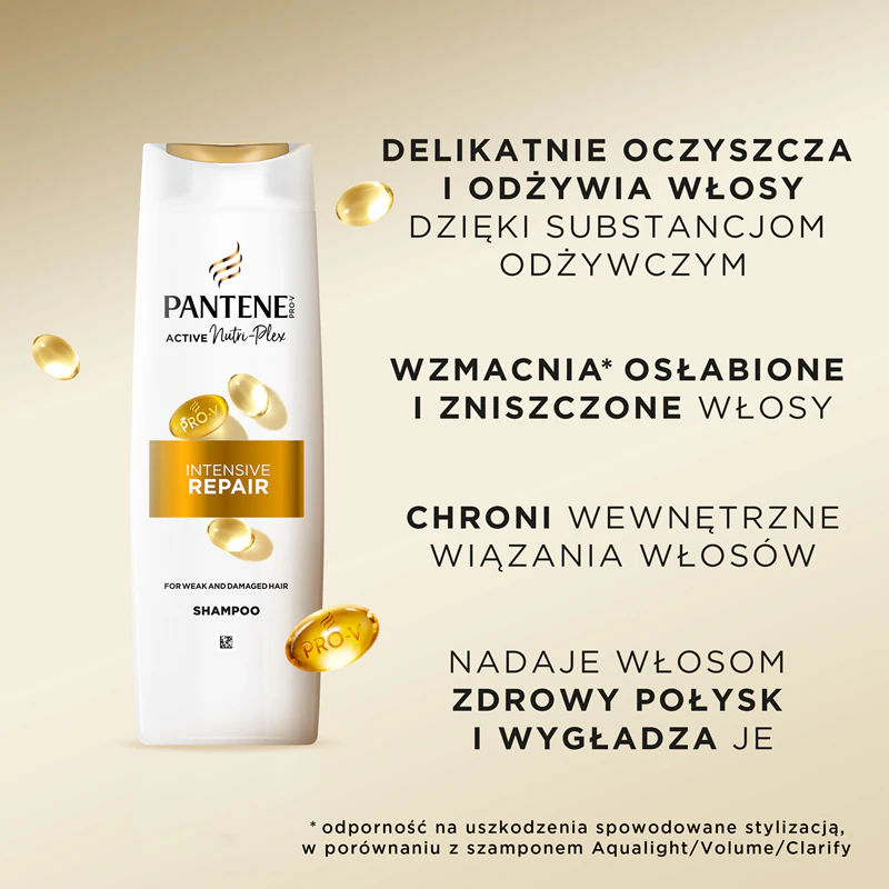 Pantene Pro-V Active Nutri Plex Intensive Repair šampón pre poškodené vlasy