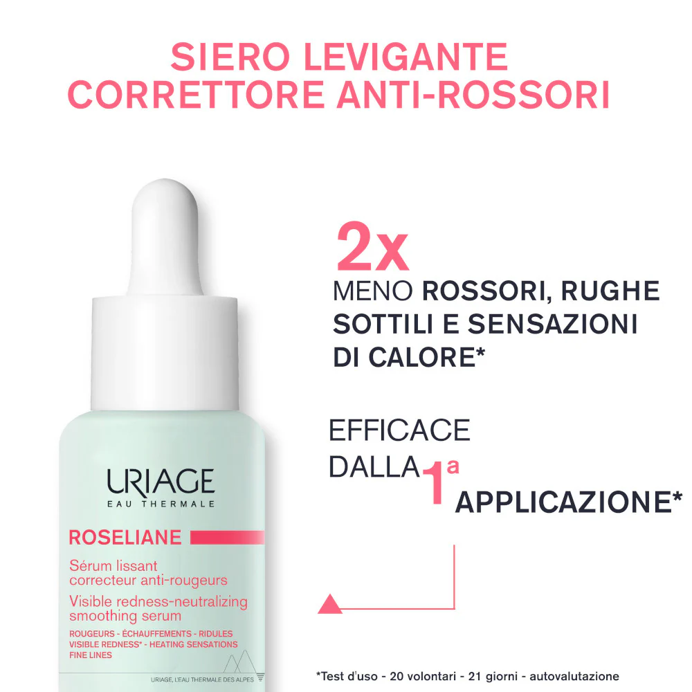 ROSÉLIANE Siero Levigante Correttore Anti-Rossori - Siero viso antirughe, Siero viso  lenitivo