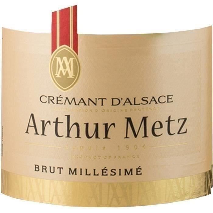 Arthur Metz Vintage Brut - Crémant d'Alsace x3 - 2023