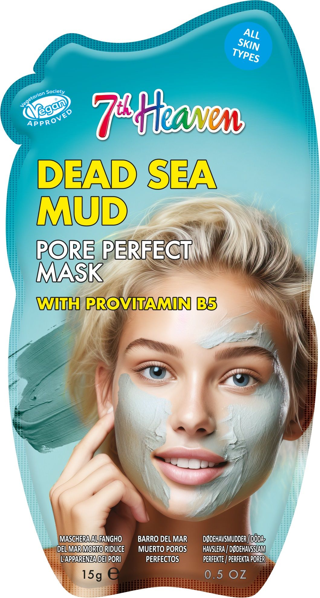 Perfektu poru maska ar Nāves jūras dubļiem un provitamīnu B5 Sejas maskas