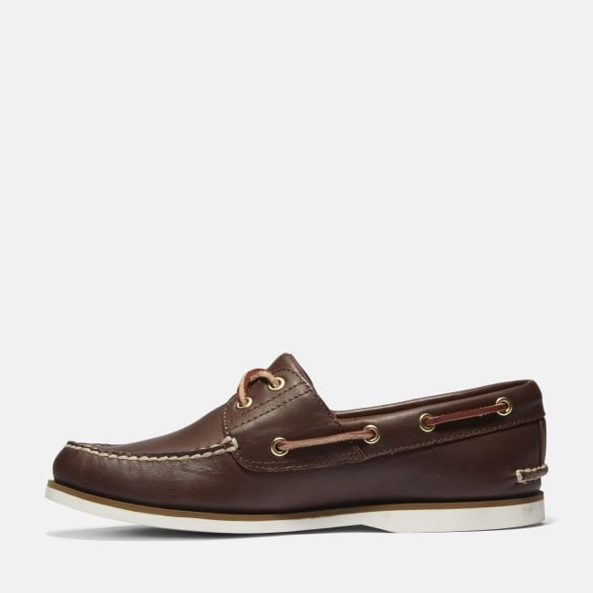Scarpa da Barca Classic Two-Eye da Uomo in                marrone