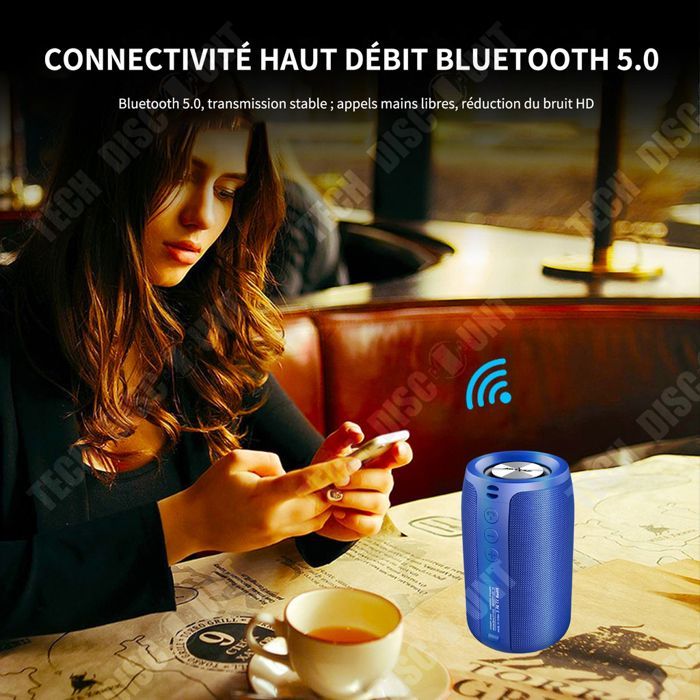 Bluetooth-luidspreker - TD - IPX5 waterdicht - Bluetooth 5.0 - Krachtige bas - Draagbaar