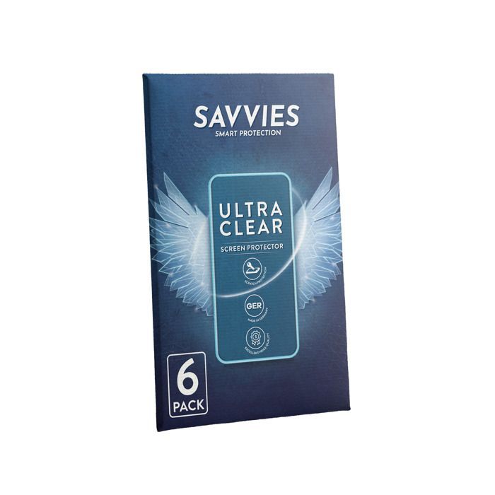 Protetor de tela Savvies para Futaba T26SZ, pacote com 6 unidades - Película protetora ultratransparente