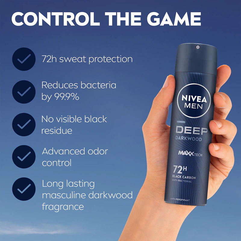 NIVEA MEN Deep antitranspirant spray voor mannen