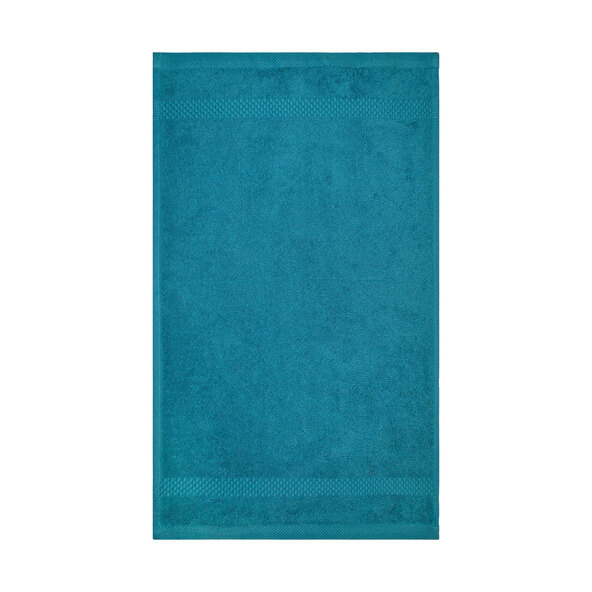 Set de 10 perne de baie Classic, culoare petrol, inclusiv covorașe de baie