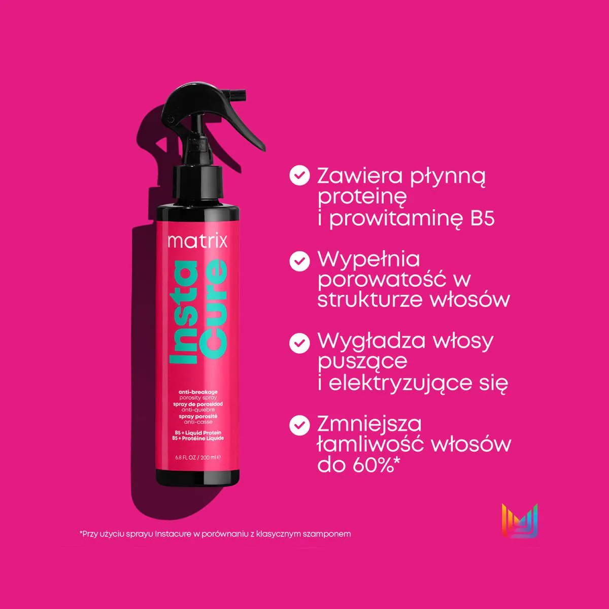 Matrix Total Results Instacure Spray do włosów Przeciwdziałanie łamliwości