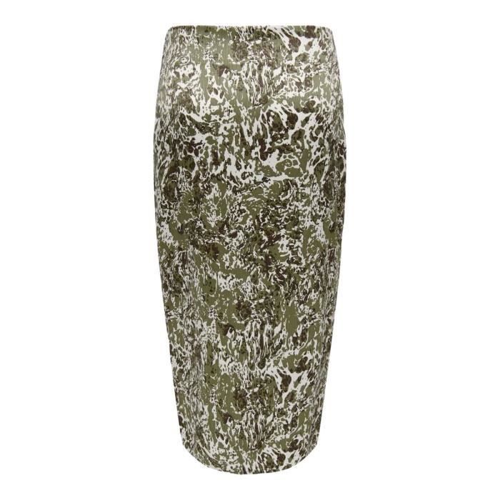 Jupe Only Saule Midi Vert pour Femme