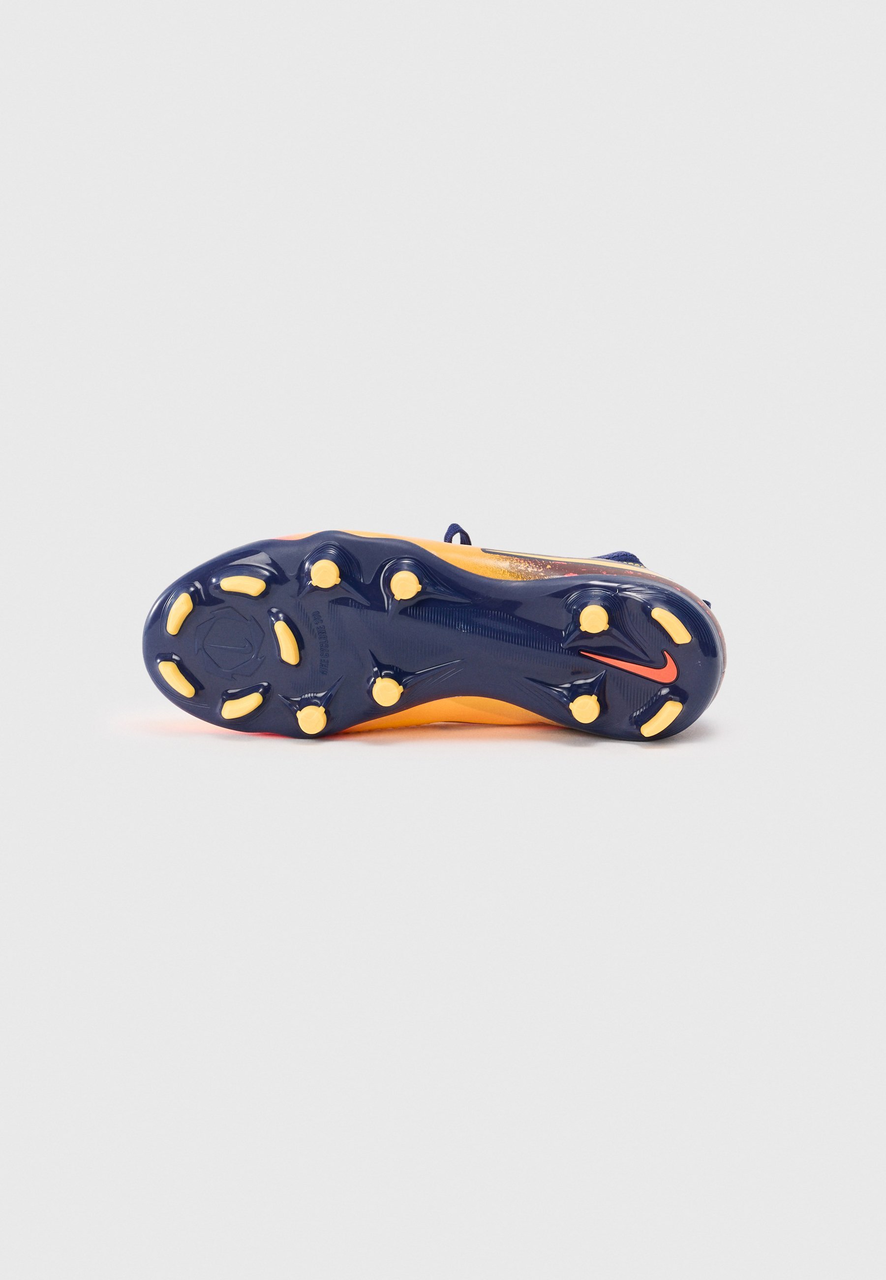 Nike Performance PHANTOM 6 UNISEX - Voetbalschoenen voor stevige ondergrond - laser oranje/citroen venijn/blauw void
