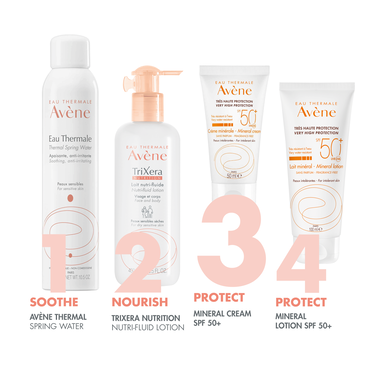 Avène Sun Care Mineral Cream Hajusteeton SPF50 Aurinkosuojavoide mineraalivoide reagoivalle iholle 50ml