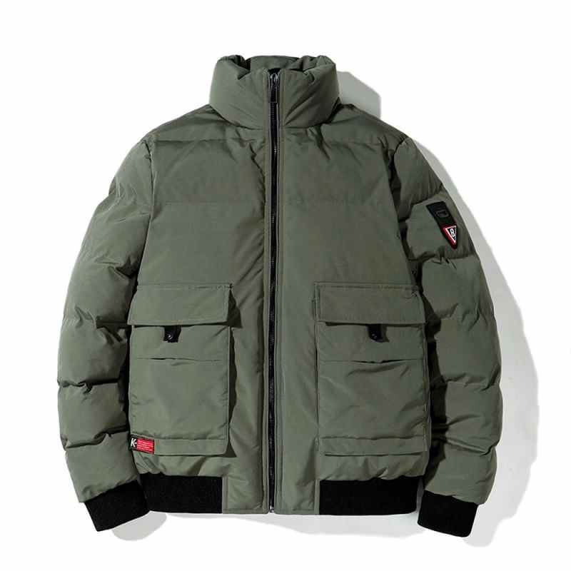 Bomberjack voor heren, dikke militaire jas, katoenen gewatteerde pufferjas voor de herfst en winter, Harajuku casual jas voor heren, modieuze kleding