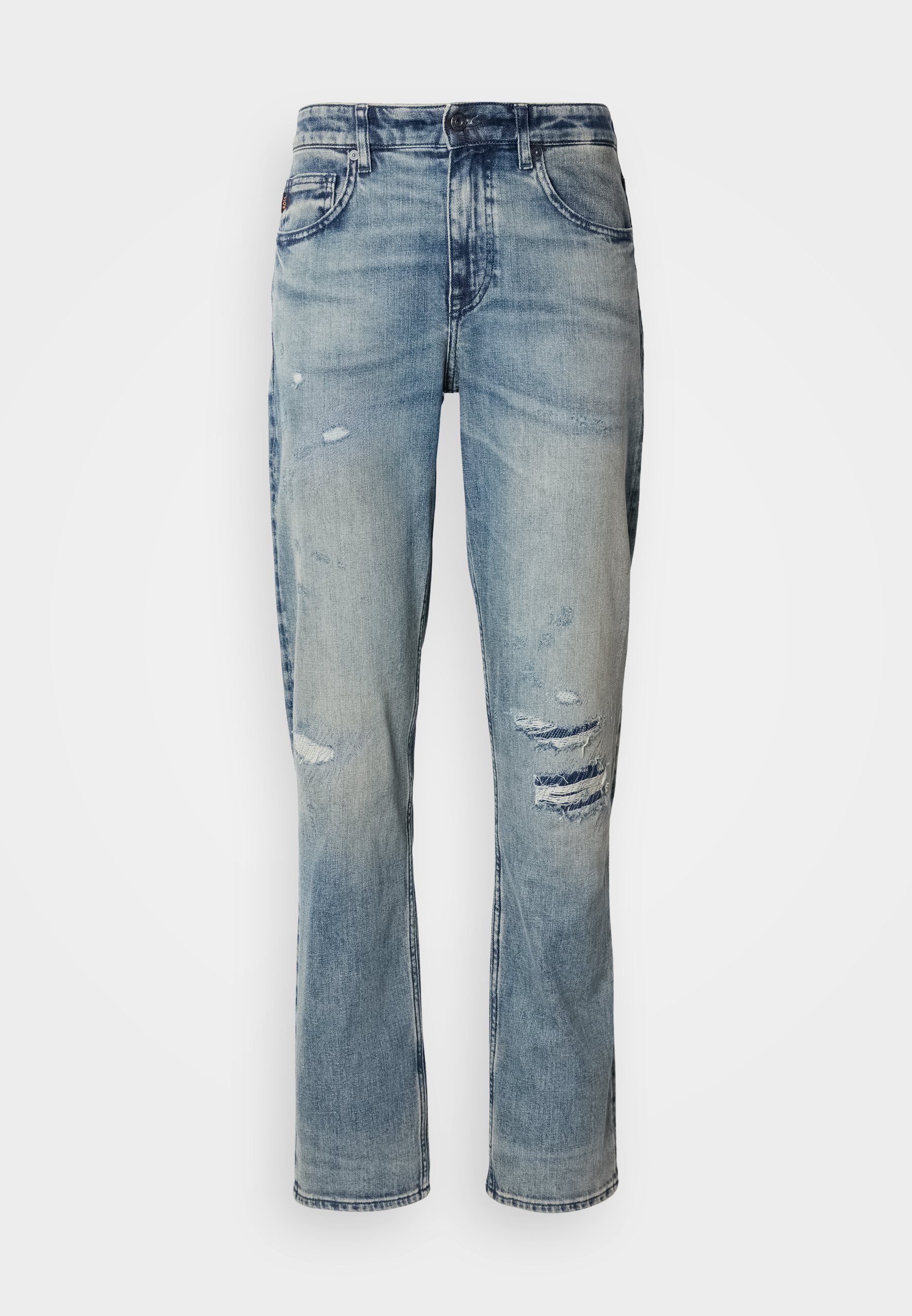 BOSS TROY - Jean droit - turquoise