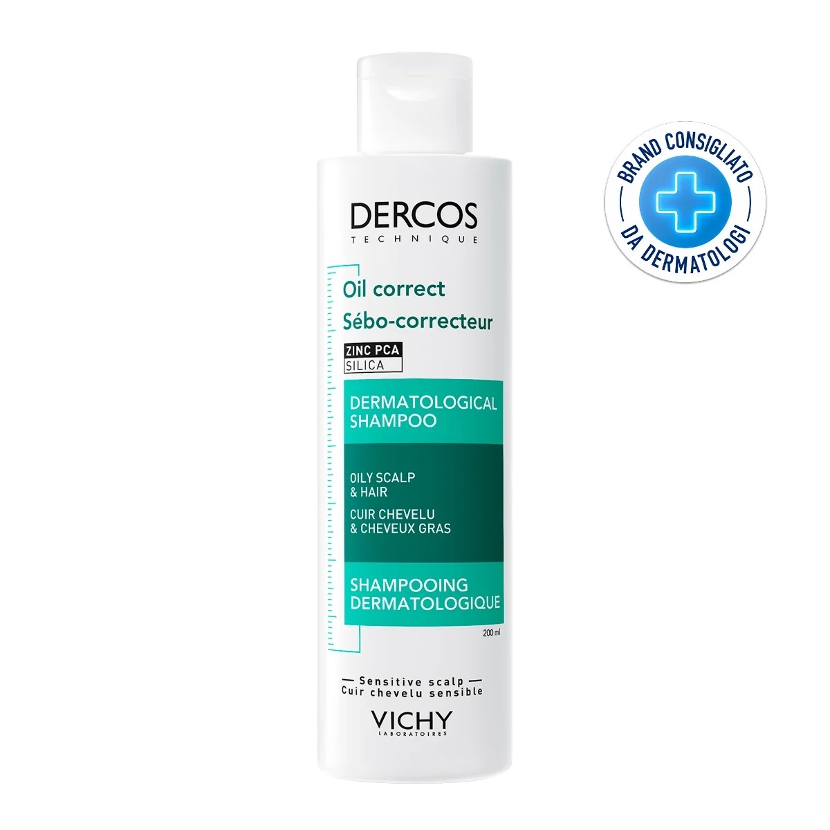 VICHY Vichy Dercos Technique Oil Control Shampoo 200ml Talgregulerende shampoo